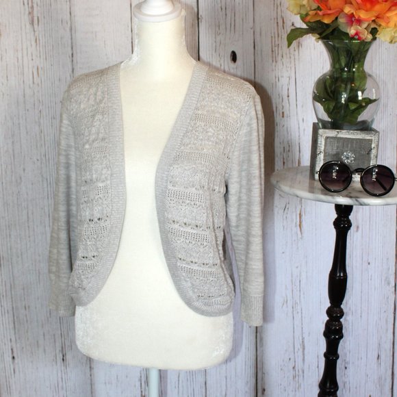 Mossimo Supply Co. Crochet Cropped Cardigan - Picture 2 of 11